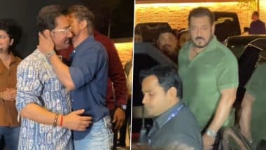 ‘Loveyapa’ Screening: Shah Rukh Khan and Salman Khan Attend Premiere of Aamir Khan’s Son Junaid Khan’s Movie in Mumbai (Watch Videos)