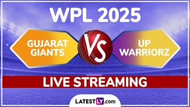 Gujarat Giants vs UP Warriorz WPL 2025 Free Live Streaming Online: Watch TV Telecast of GG-W vs UPW-W Women's Premier League T20 Cricket Match on Star Sports and JioHotstar Online