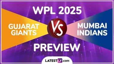 GG-W vs MI-W WPL 2025 Preview: Likely Playing XIs, Key Battles, H2H and More About Gujarat Giants vs Mumbai Indians Women's Premier League Match in Vadodara