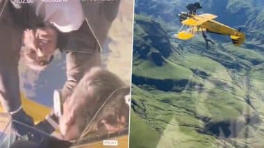 ‘Mission: Impossible – The Final Reckoning’: Tom Cruise Drops BTS Footage of Daring Mid-Air Stunt on Yellow Stearman Biplane in Christopher McQuarrie’s Sequel (Watch Video)