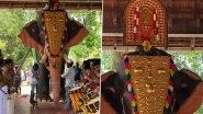 Mechanical Elephant for Temple Rituals: Anoushka Shankar and PETA Donate Life-Size Replica of Elephant to Kombara Sreekrishna Swami Mandir in Kerala&rsquo;s Thrissur (Watch Video)