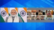 WAVES 2025: PM Narendra Modi Virtually Engages With Amitabh Bachchan, Diljit Dosanjh, AR Rahman, Satya Nadella and Other Professionals; Calls for Making India a Global Entertainment Hub (Watch Video)