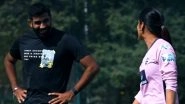 Jasprit Bumrah Interacts With Jemimah Rodrigues in Bengaluru Ahead of DC-W vs MI-W WPL 2025 Match (Watch Video)