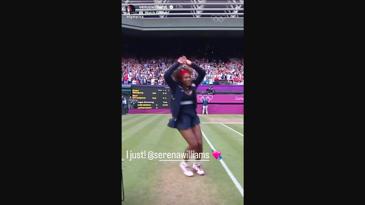 Serena Williams at 2012 London Olympics (Photo Credit: Instagram/VenusWilliams)