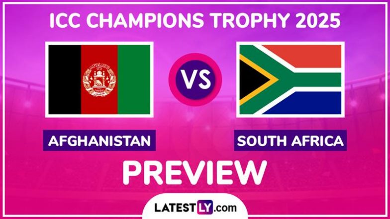 Afghanistan National Cricket Team vs South Africa National Cricket Team ICC CT 2025 Match Preview