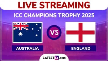 Australia vs England Free Live Streaming Online, ICC Champions Trophy 2025: How To Watch AUS vs ENG CT Cricket Match Live Telecast on TV?