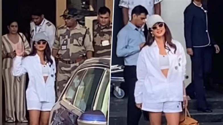 ‘SSMB29’ Actress Priyanka Chopra Arrives in Mumbai Ahead of Brother Siddharth Chopra’s Wedding
