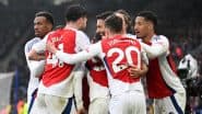 Arsenal vs Chelsea Premier League 2024–25 Free Live Streaming Online: How To Watch EPL London Derby Match Live Telecast on TV & Football Score Updates in IST?