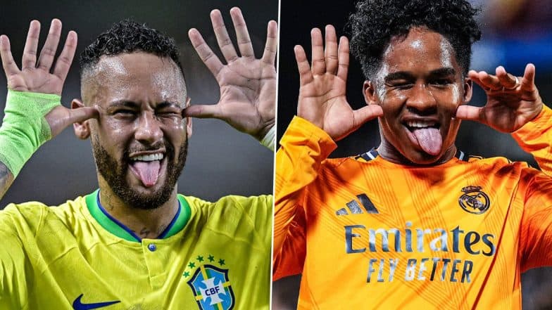 Endrick Copies Neymar’s Goal Celebration After Scoring in Leganes vs Real Madrid Copa del Rey 2024-25 Quarterfinal on Brazilian Striker’s Birthday (See Pics)