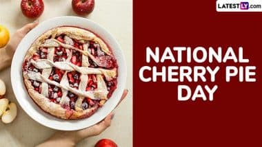 National Cherry Pie Day 2025 Quotes and Images: Irresistible Pie Captions, Sayings, HD Wallpapers, GIFs and Messages To Celebrate America’s Beloved Dessert