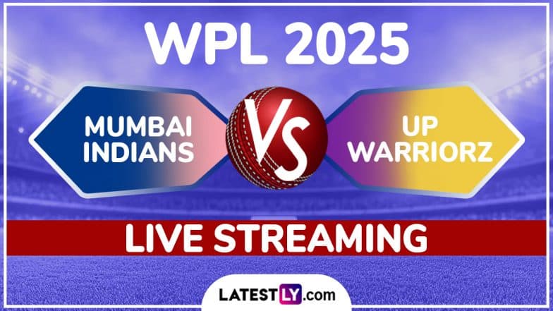 Mumbai Indians vs UP Warriorz WPL 2025 Free Live Streaming Online: Watch TV Telecast of MI-W vs UPW-W Women's Premier League T20 Cricket Match on Star Sports and JioHotstar Online