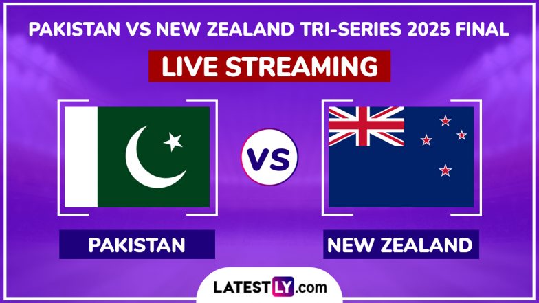 Pakistan vs New Zealand Free Live Streaming Online, Tri-Series 2025 Final: How To Watch PAK vs NZ Cricket Match Live Telecast on TV?