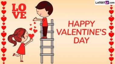 Valentine’s Day 2025 Images and HD Wallpapers for Free Download Online: Celebrate the Day of Love With These V-Day Greetings, Romantic Wishes, GIFs and Messages