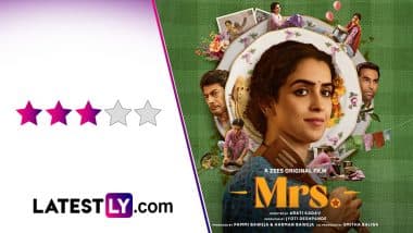 ‘Mrs’ Movie Review: Sanya Malhotra Delivers a Powerful Act in Arati Kadav’s Faithful Remake of ‘The Great Indian Kitchen’ (LatestLY Exclusive)