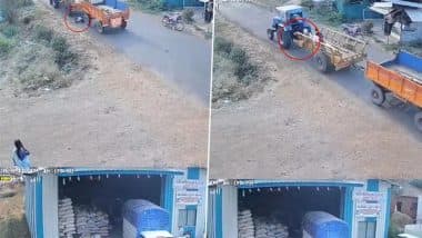 Kolhapur Accident: Student Crushed to Death Under Tractor-Trolley While Returning Home After Scholarship Exam in Maharashtra’s Bambavade, Horrific Video Surfaces