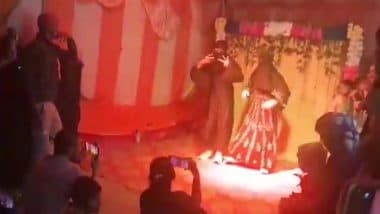 Begusarai: Men Wearing Burqa Dance to Bollywood Songs During Saraswati Puja in Bihar, Arrested After Video Goes Viral