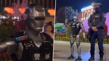 Robocop in China: AI-Powered Humanoid Robots Deployed To Assist Police and Patrol Urban Areas in Shenzhen, Video Goes Viral