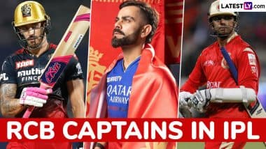 List of RCB Captains in IPL: Check Names of Skippers of Royal Challengers Bengaluru in Indian Premier League As Rajat Patidar is Named New Captain