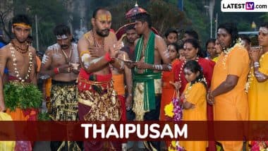 Thaipusam 2025 Date and Poosam Nakshatra Timings: Know About Celebrations and Significance of the Tamil Hindu Festival Dedicated to Lord Murugan