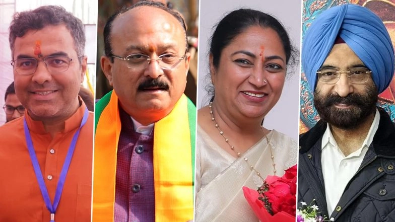 Delhi Government Formation 2025: Parvesh Sahib Singh, Ashish Sood, Manjinder Singh Sirsa Among BJP Leaders in Rekha Gupta’s Cabinet; Check Full List of Ministers To Take Oath Today