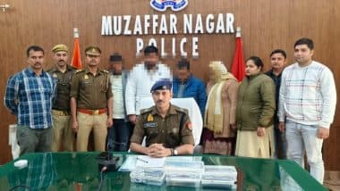 Honeytrap Gang Busted in Muzaffarnagar: Police Unearth Racket Extorting Money by Blackmailing People With Obscene Videos, Mother-Daughter Duo Among 5 Arrested for Sextortion