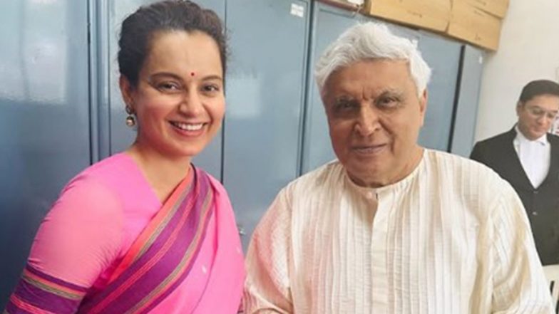 Kangana Ranaut and Javed Akhtar Successfully Resolve Their 5-Year-Long Defamation Case, Bollywood Actor-Politician Posts Picture With Veteran Lyricist