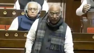 Waqf Bill JPC Report: Mallikarjun Kharge Calls Waqf Joint Parliamentary Committee Report ‘Unconstitutional’; Centre Says Opposition Misleading Issue (Watch Video)