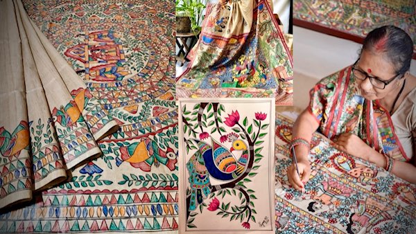 Madhubani Art on Sarees - A Journey Close to Your Heart