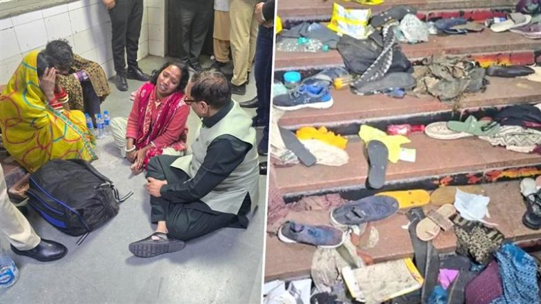 Delhi Railway Station Stampede: 18 Dead in Stampede As Maha Kumbh Rush Leads To Panic; Indian Railways Announces INR 10 Lakh Compensation to Kin of Deceased