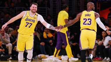 Luka Doncic Makes Modest Debut For 17-Time NBA Champions, Scores 14 Points During Lakers vs Jazz Regular Season Match