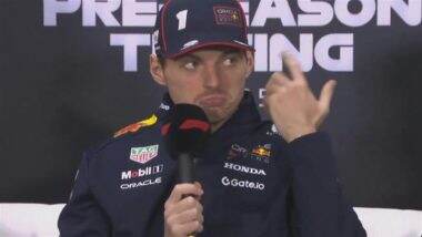 Defending Champion Max Verstappen Shruggs Off Question Related To ‘Booing Him At F175 Event’, Says ‘It's Not Worth My Time’ (Watch Video)