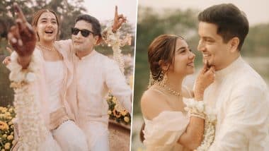 Prajakta Koli-Vrishank Khanal Ditch Traditional Yellow for a White-Themed Haldi, Drop Stunning FIRST Pictures From the Ceremony on Insta