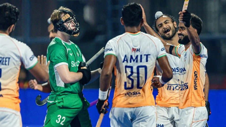 India Men&rsquo;s Hockey Team Overcome Tough Challenge From Ireland for 3&ndash;1 Win in FIH Pro League 2024&ndash;25