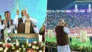 PM Narendra Modi Says Northeast Has Found a Brand Ambassador in Himself During Jhumoir Dance Programme at the Sarusajai Stadium in Guwahati (See Pics)