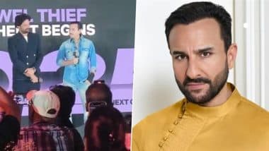 Saif Ali Khan Makes First Appearance After Stabbing Attack at Netflix Event for 'Jewel Thief' Teaser Launch (See Photo)