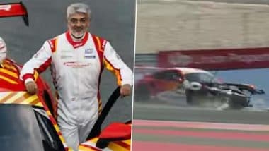 Ajith Kumar Involved In Two Car Crashes During Spain Race (Watch Videos)