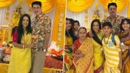 Basant Panchami 2025: &lsquo;Anupamaa&rsquo; Star Rupali Ganguly Radiates Festive Vibes in Her Favourite Colour Yellow, Celebrates Saraswati Pujo With Family and on Set (See Pics)