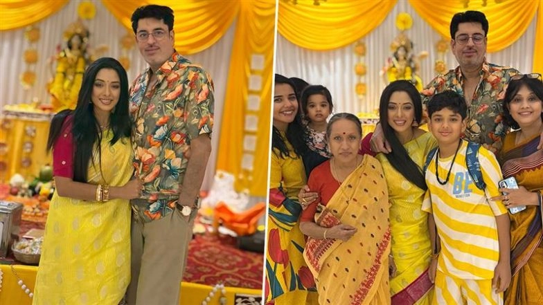 ‘Anupamaa’ Star Rupali Ganguly Celebrates Basant Panchami 2025 With Family and Colleagues