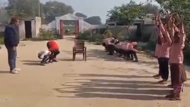 Agra: Local Secretary Punishes Schoolchildren by Forcing Them to Stand in Scorching Sun for Hours, Teachers Call Police (Watch Video)