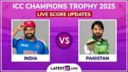 India vs Pakistan Live Score Updates of ICC Champions Trophy 2025: Get IND vs PAK Toss Winner Result, Live Commentary and Full Scorecard Online of CT Match