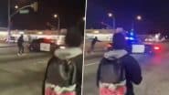 Street Takeover in California? Purported Video Shows Man Opening Fire at California Highway Patrol Vehicle in US