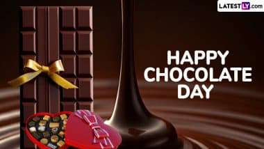 Chocolate Day 2025 Wishes: Share Sweet Quotes, Happy Chocolate Day Messages, Romantic Greetings, HD Images and Wallpapers To Send on Third Day of Valentine Week