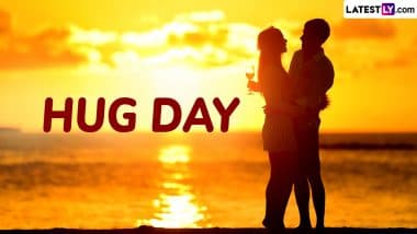 Happy Hug Day 2025 Greetings for Husband and Wife: WhatsApp Status, Images, HD Wallpapers and Quotes To Share and Celebrate Love and Affection With Your Partner