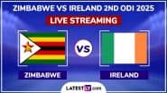 Zimbabwe vs Ireland Free Live Streaming Online, 2nd ODI 2025: How To Watch ZIM vs IRE Cricket Match Live Telecast on TV?