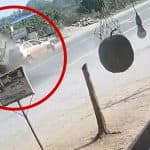 Accident Caught on Camera in Telangana: Speeding Car Rams Into Bolero in Jagtial District, Drivers of Both Vehicles Injured; Disturbing Video Surfaces