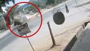 Accident Caught on Camera in Telangana: Speeding Car Rams Into Bolero in Jagtial District, Drivers of Both Vehicles Injured; Disturbing Video Surfaces