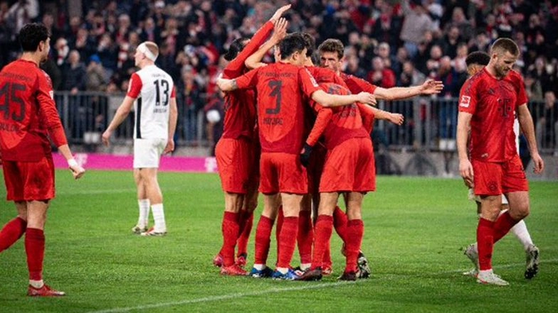Impressive Bayern Munich Beats Eintracht Frankfurt 4–0 To Stay Eight Points Clear of Bayer Leverkusen in Bundesliga 2024–25 Points Table