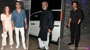 Ranbir Kapoor, Alia Bhatt and Vicky Kaushal Make Star-Studded Appearance at Their &lsquo;Love and War&rsquo; Director Sanjay Leela Bhansali&rsquo;s 62nd Birthday Celebrations (See Pics)