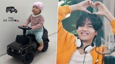 BTS’ V Aka Kim Taehyung Wins Hearts Again, Gifts Mercedes G-Wagon Push Car to His Stylist’s Daughter (See Pic)