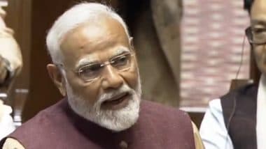 PM Narendra Modi Recites ‘Phir Deep Jalega’ in Rajya Sabha, Draws Parallel Between Gopaldas Neeraj’s Poem and Atal Bihari Vajpayee’s ‘Kamal Khilega’ Speech (Watch Video)